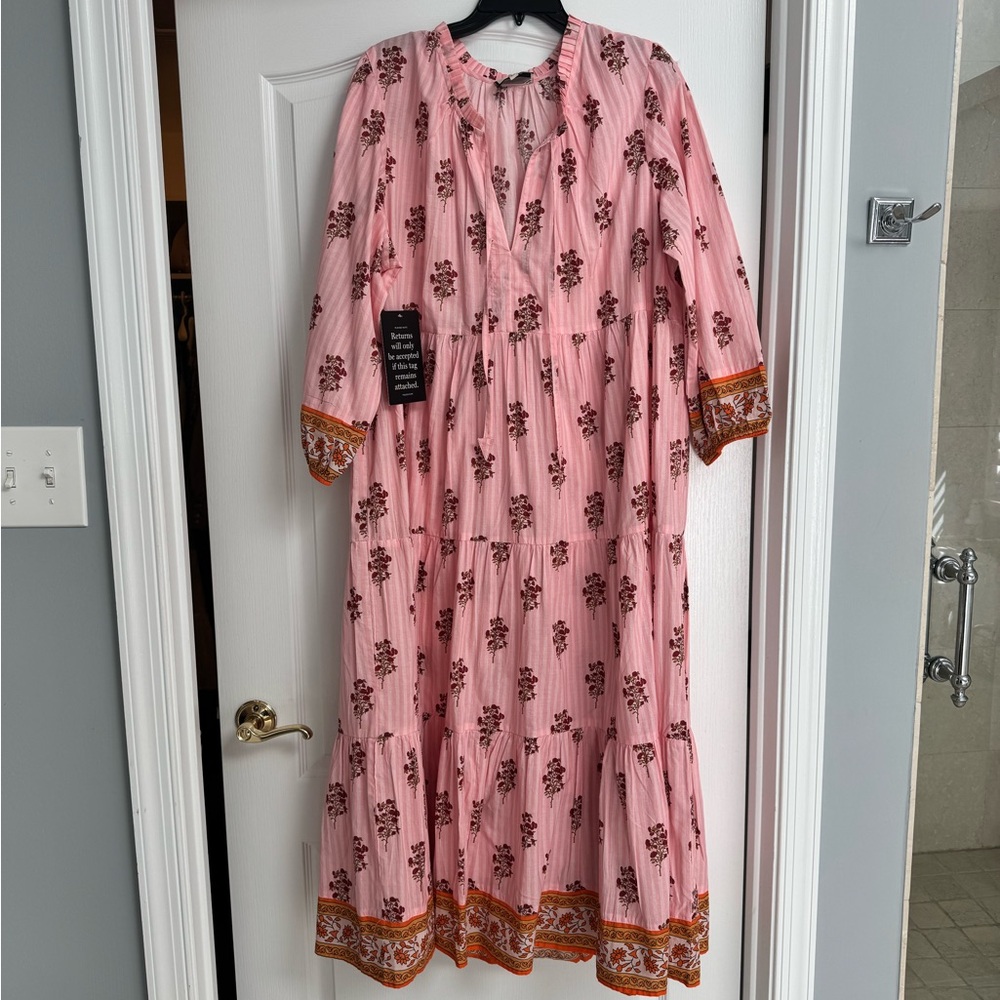 Tuckernuck Pink Floral Maxi Dress